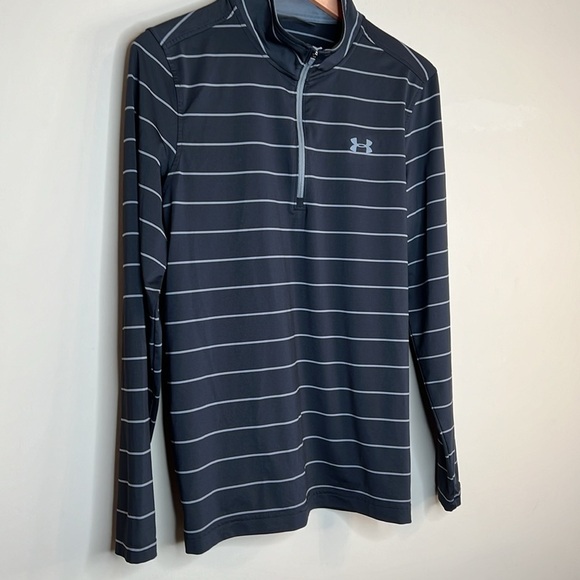 Under Armour quarter 1/4 zip black with gray stripes Men’s Sm. Or Women’… - Picture 2 of 4